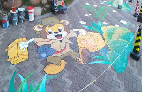 德清夏季画地面彩绘会遇到的问题