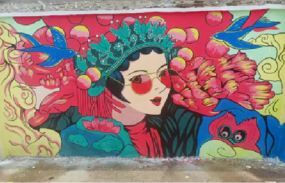 德清墙体彩绘-网红墙