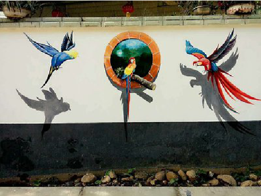 德清视觉错位-3D墙绘设计