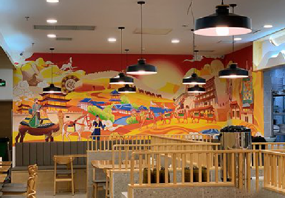 德清商业空间彩绘介绍。